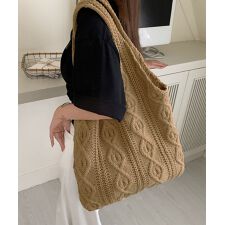 ニットバッグ 韓国 トートバッグ 大容量