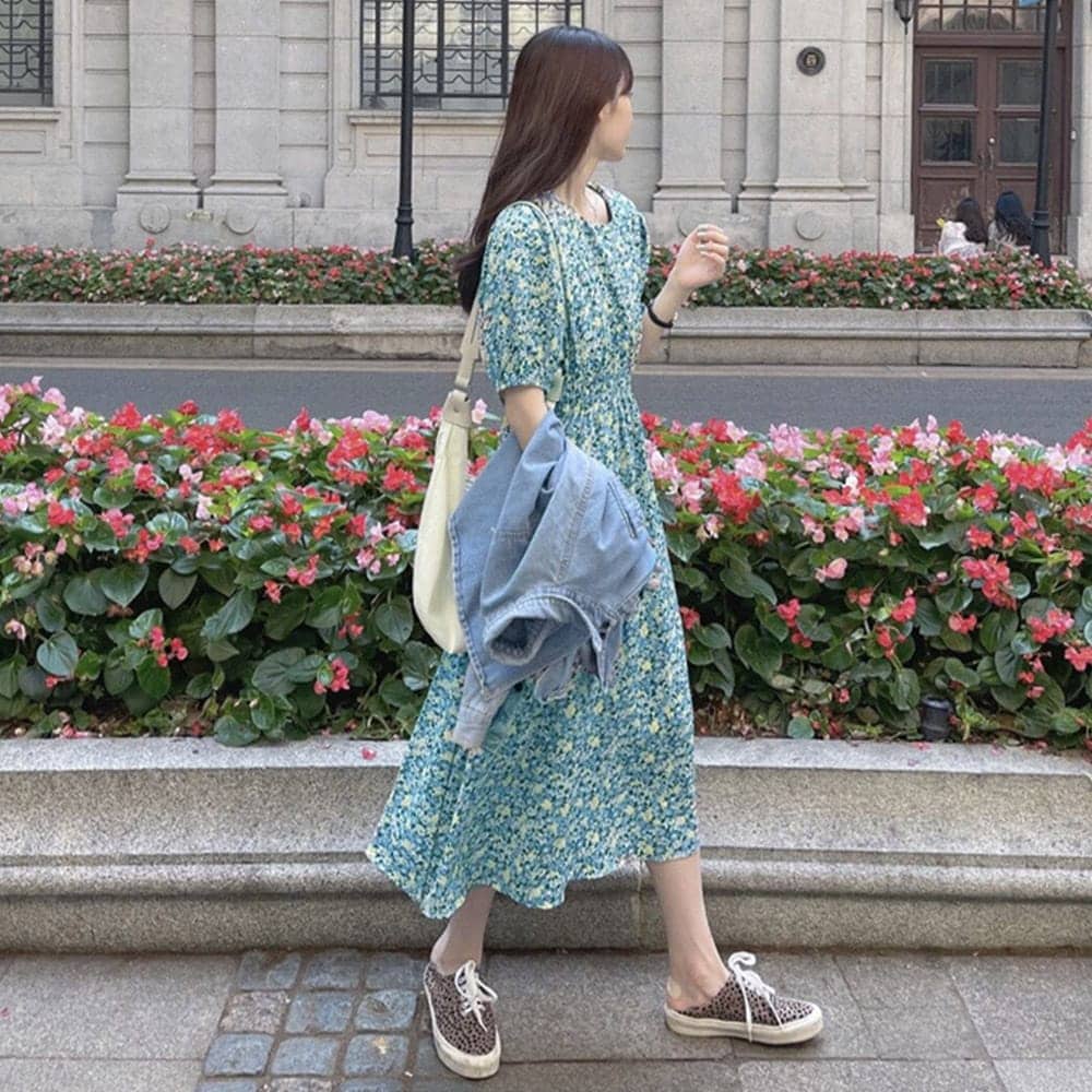 【未使用タグ付】ディグレース　花柄ワンピース　丸井購入　春夏 楽天市場】花柄デジタルプリントワンピース／ルシエルタン