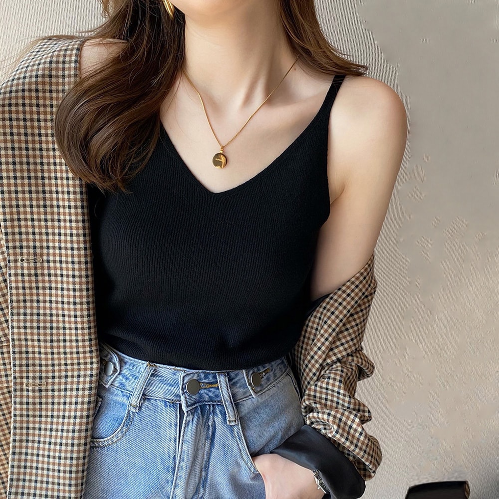 【美品】drawer✴︎ノースリーブニット 限定価格 ノースリーブ トップス タンクトップ キャミソール