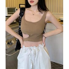 タンクトップレディース カップ付きタンク