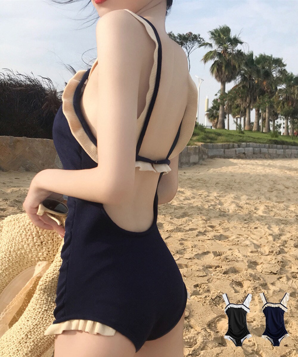 ワンピース水着 レディースモノキニ韓国風 | ミニミニストア