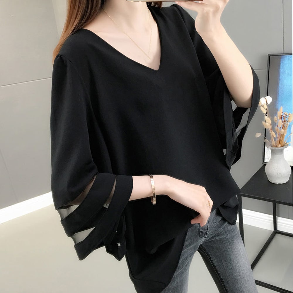 MANGO 「MNG」 長袖ブラウス M グリーン レディース : ZOZOTOWN
