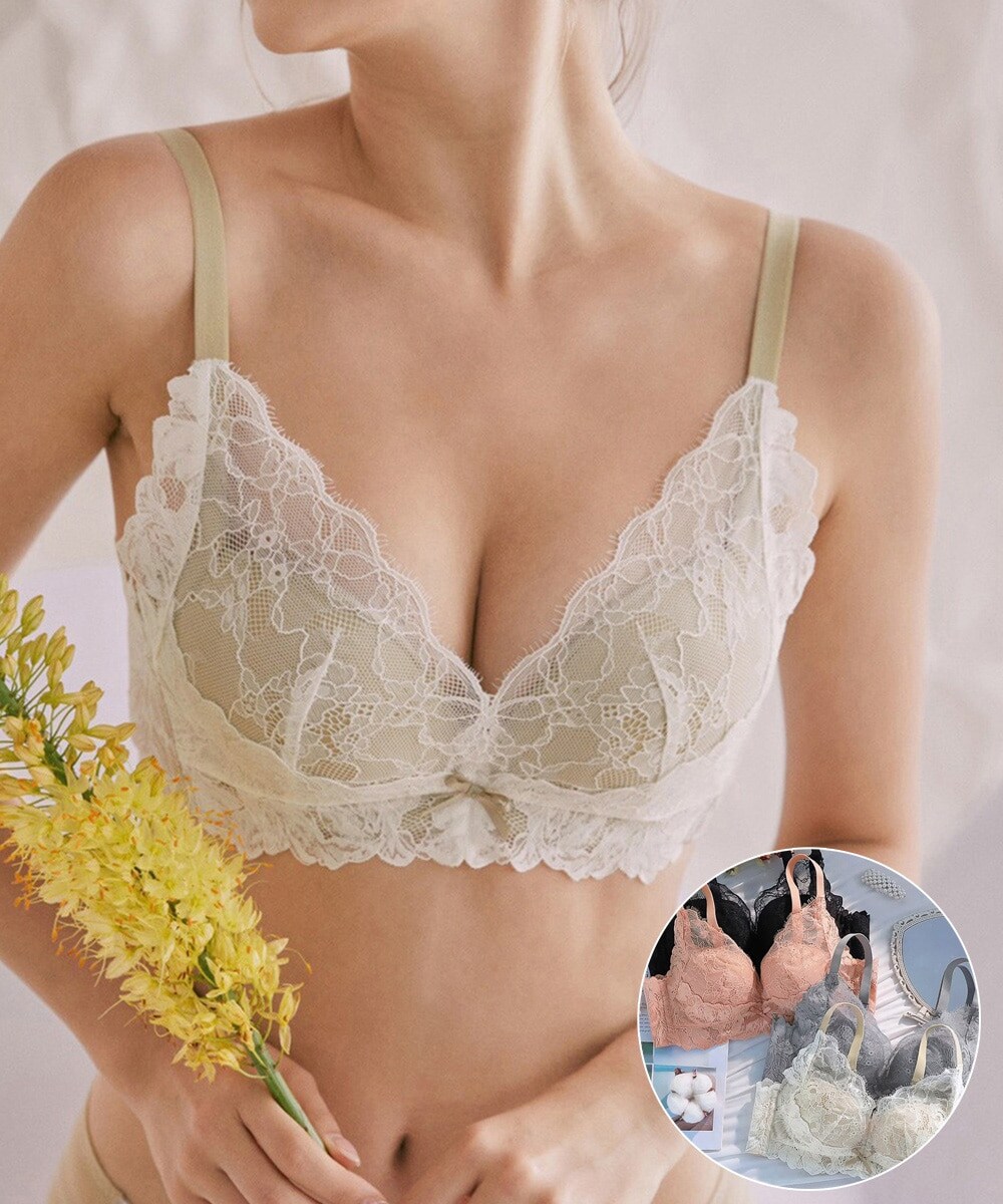 レースブラジャー ノンワイヤーブラ盛れる | ミニミニストア