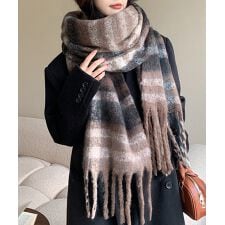 ボリュームマフラー大判 ふわふわマフラー