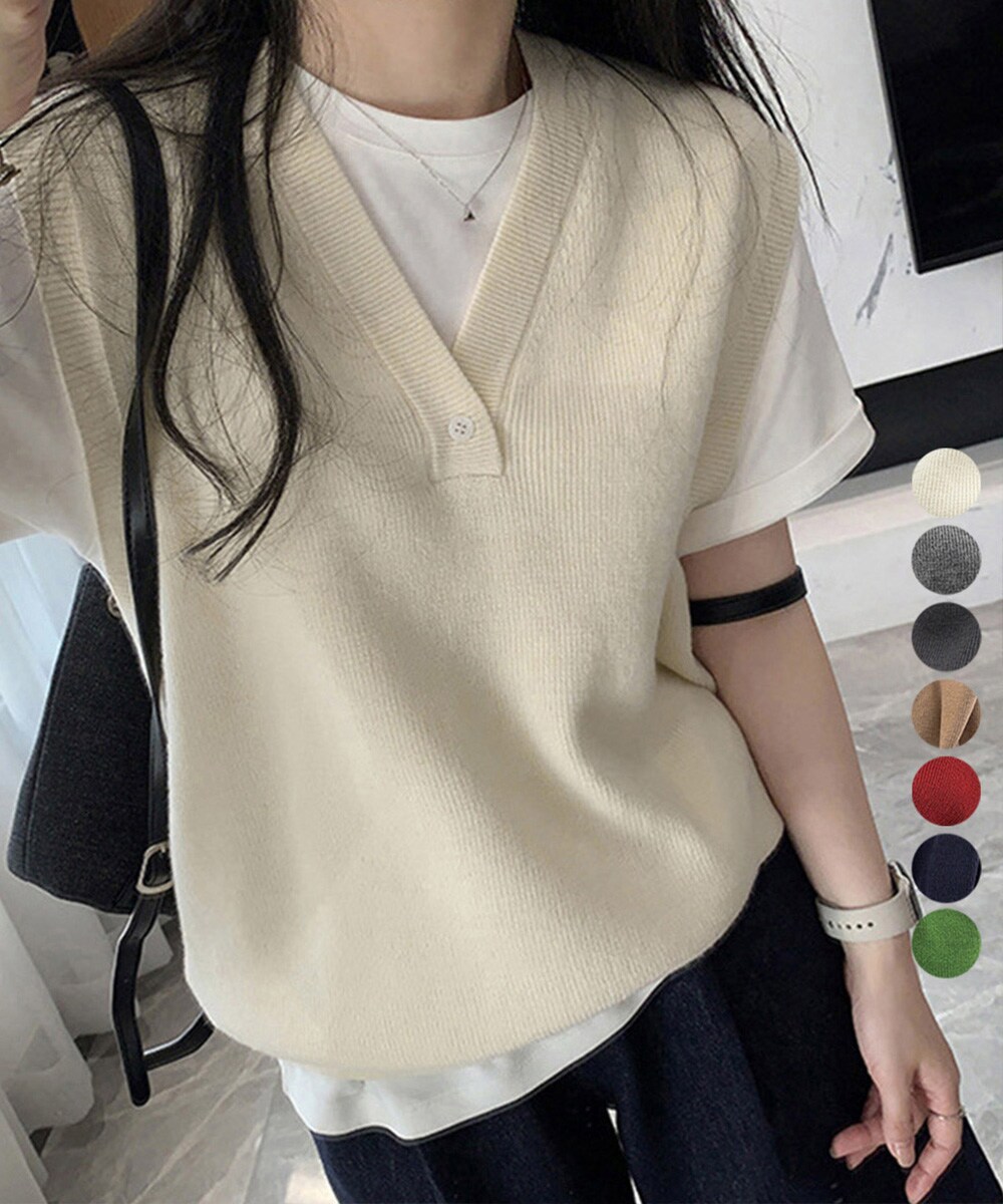 ニットベスト レディースチョッキ 重ね着 | ミニミニストア