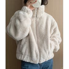 ファージャケット レディースボアブルゾン