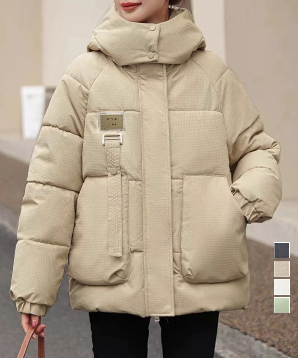フェイクダウンジャケット中綿アウター防寒 | ミニミニストア