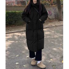 フェイクダウンコート 中綿 ロングコート