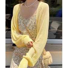 サマーカーディガン ショートニットボレロ