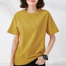 tシャツ レディース 半袖 無地ロングT