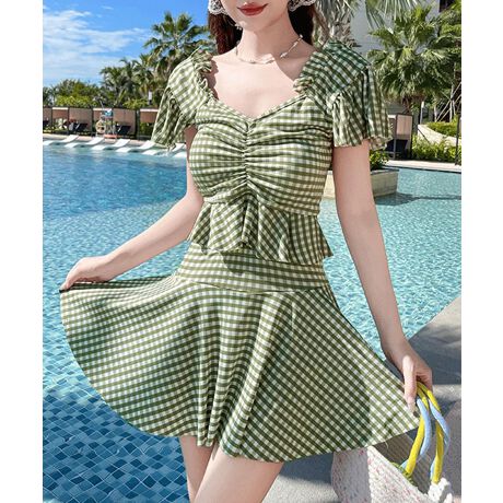 水着　グリーン