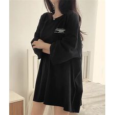 ビッグシルエットロゴtシャツ レディース