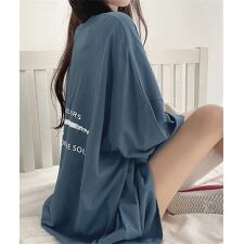 ビッグシルエットロゴtシャツ レディース