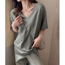 ビッグtシャツレディース無地半袖Tシャツ