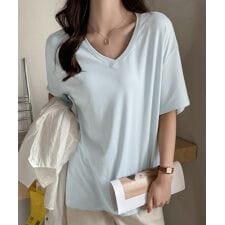 ビッグtシャツレディース無地半袖Tシャツ