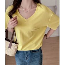 ビッグtシャツレディース無地半袖Tシャツ