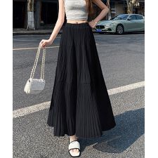シフォンスカート ロングプリーツスカート