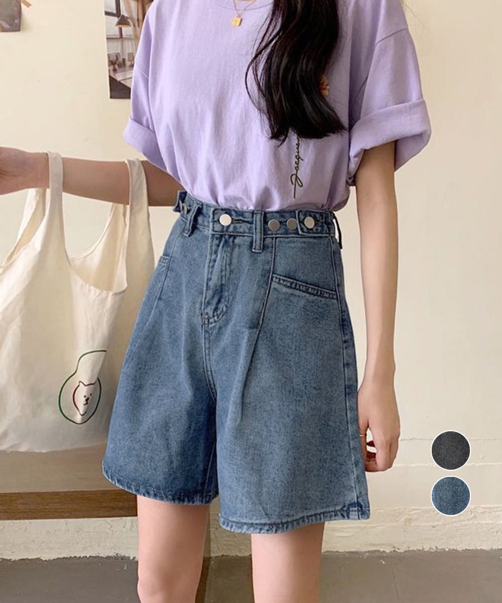 ドロスト デニムショートパンツ 夏 美脚 | ミニミニストア