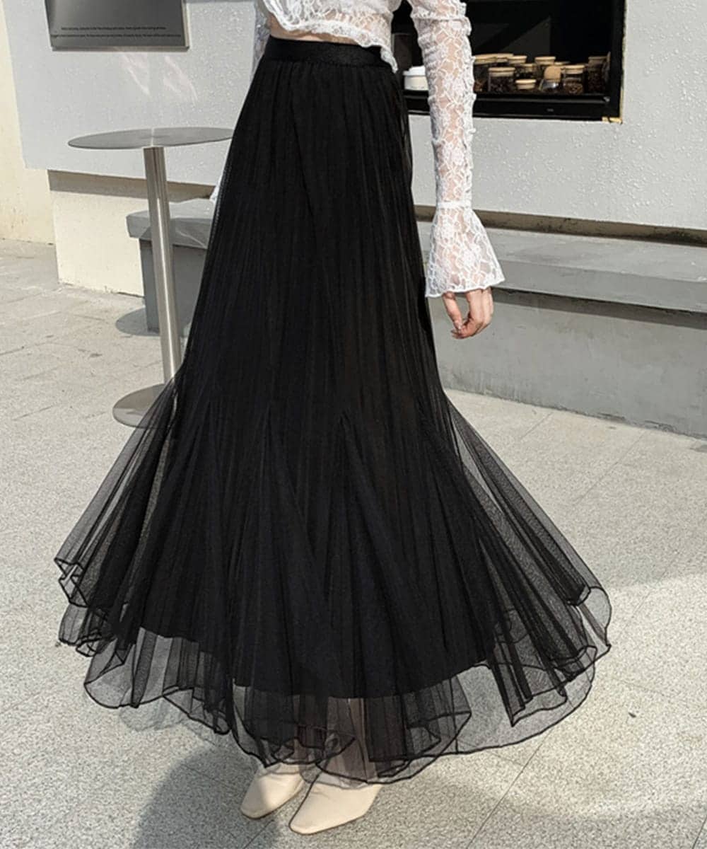 チュールスカート韓国風マーメイドスカート