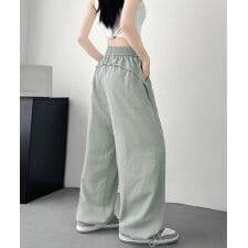 ワイドパンツ レディースストレートパンツ