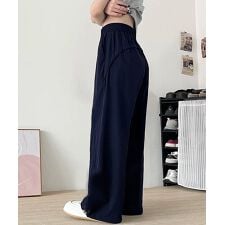 ワイドパンツ レディースストレートパンツ