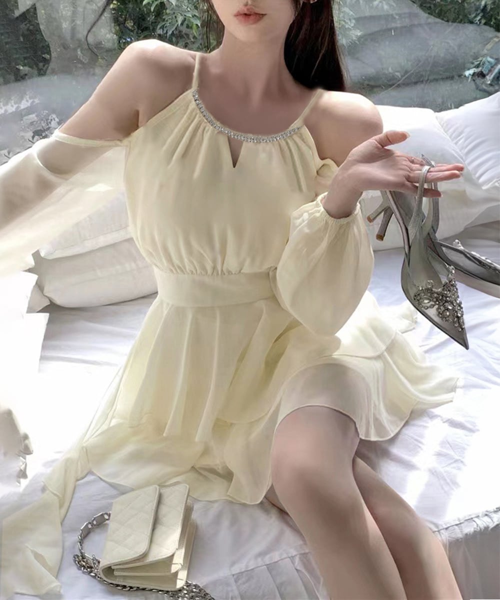 jouetie オフショルダー ミニワンピース オフショルダーミニワンピース 可愛い夏服 | ミニミニストア