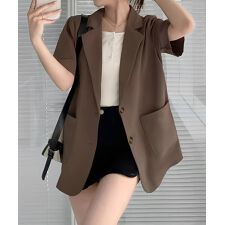 半袖テーラードジャケット レディース夏服