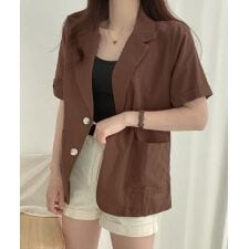 テーラードジャケット綿麻サマージャケット