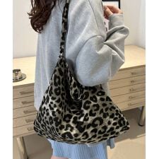 ミニミニストア(miniministore)のレオパードトートバッグ キャンバス鞄軽量