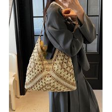 かごバッグ レディースストローバッグ軽量