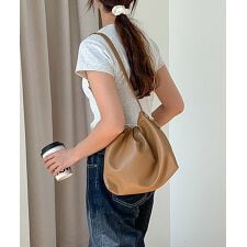 ショルダーバッグ 韓国風 ギャザーバッグ