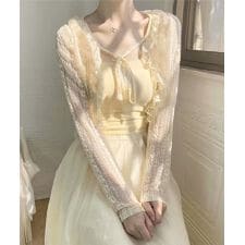 レースボレロカーディガン シアートップス