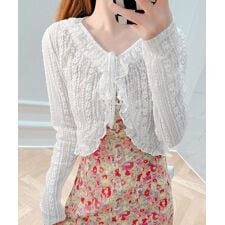 レースボレロカーディガン シアートップス