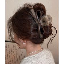 ヘアクリップバンスクリップ秋冬レディース