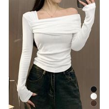 ミニミニストア(miniministore)のワンオフショルダーTシャツ肩出しトップス