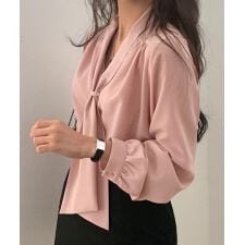 ボウタイブラウス オフィスカジュアル秋服