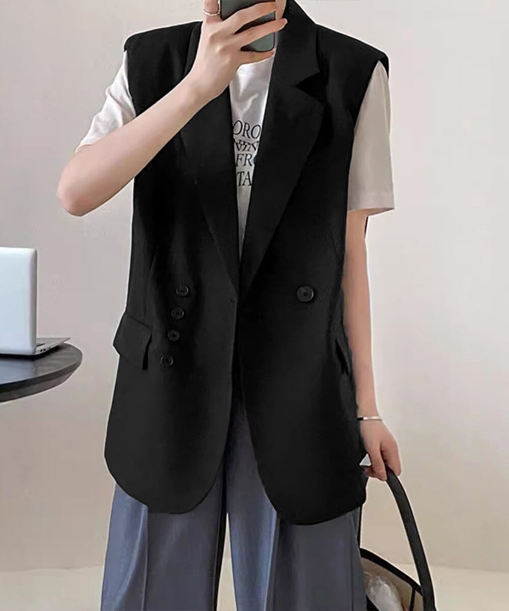 ベスト・ジレ (黒色・ブラック系、0円〜5000円) の一覧 | マルイ