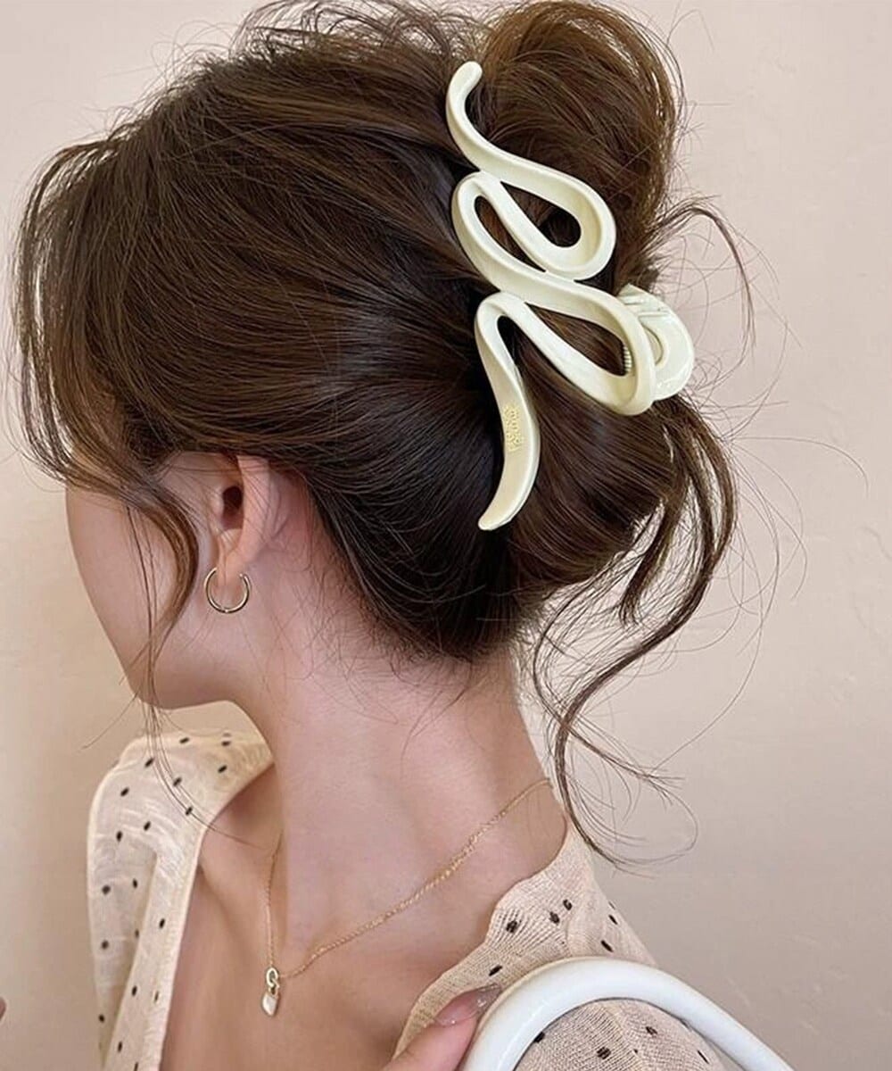 +❥❥厳選クリップコーナー124レーステール付パールリボンバンスクリップ9cm超 ❥❥厳選クリップコーナー124レーステール付パールリボンバンス