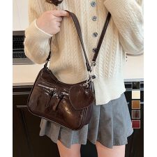 ミニミニストア(miniministore)のレトロショルダーバッグ ハートチャーム付