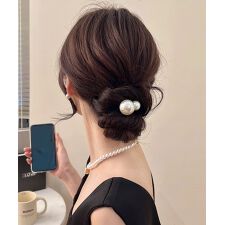 ミニミニストア(miniministore)のパールヘアゴム 韓国風 ヘアアクセサリー