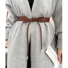 細ベルト リボン結び ウエストマーク