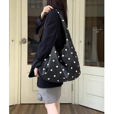 ミニミニストア(miniministore)のPUホーボーバッグ ドット柄肩掛けバッグ