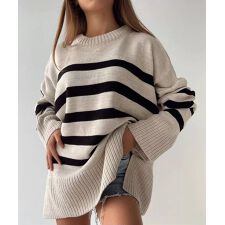 ニットトップス レディース ボーダー
