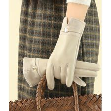 ミニミニストア(miniministore)のスマホ対応 PUレザー手袋レディース防寒