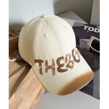 ベースボールキャップ 英字ロゴ 小顔