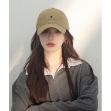 キャップ 小顔 刺しゅうロゴ 韓国風