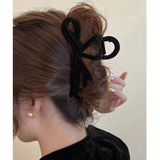 ミニミニストア(miniministore)のツイストリボンヘアクリップ 韓国風髪留め