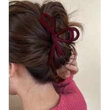 ミニミニストア(miniministore)のツイストリボンヘアクリップ 韓国風髪留め