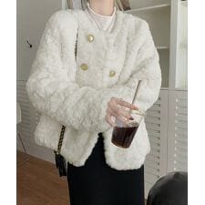 ボアジャケット もこもこアウター 韓国風