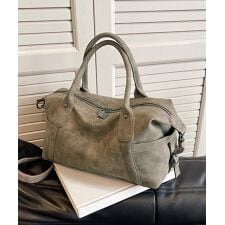 レトロトートバッグ 大容量 手提げバッグ